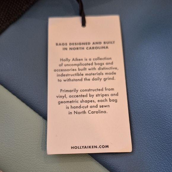 Holly Aiken Custom Made Blue Star Tote Bag Made Locally In Raleigh, NC NWT - Picture 9 of 10